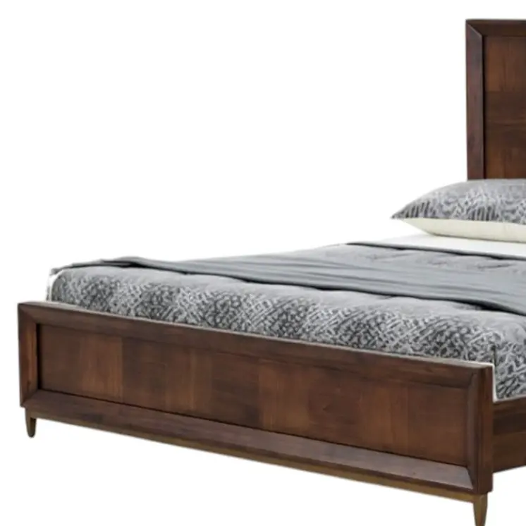 Brown Wood Queen Bed Frame
