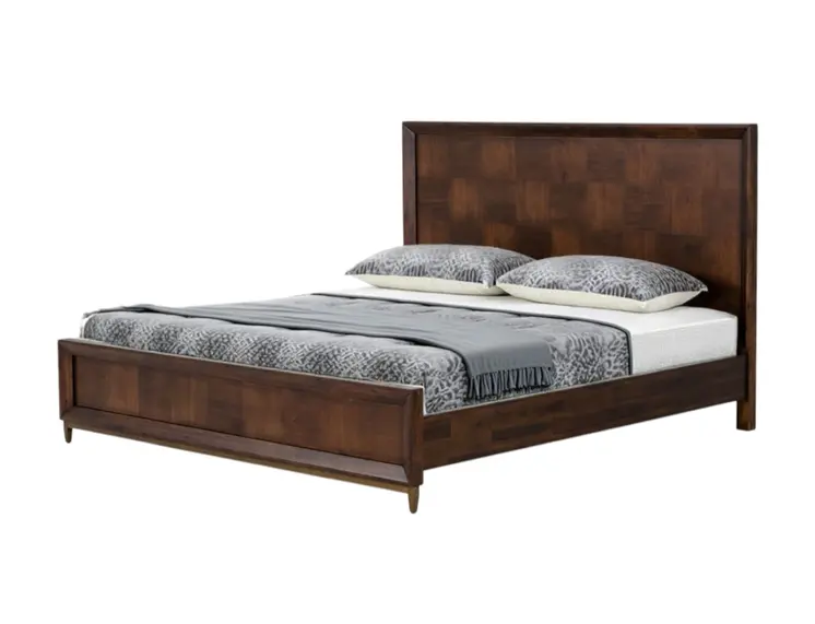 Brown Wood Queen Bed Frame
