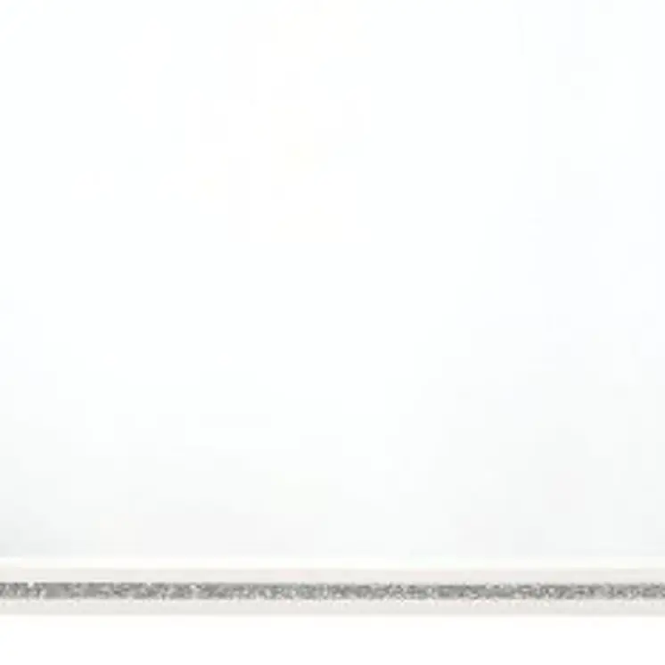 35" White Wood Framed Mounted Dresser Mirror