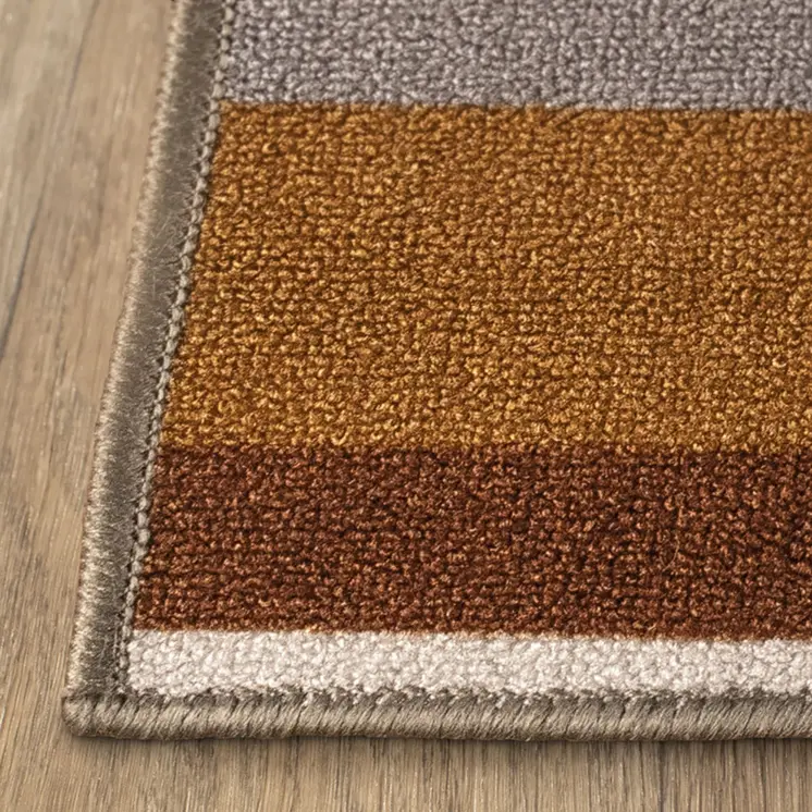 2' X 3' Gray Beige And Red Indoor Outdoor Area Rug