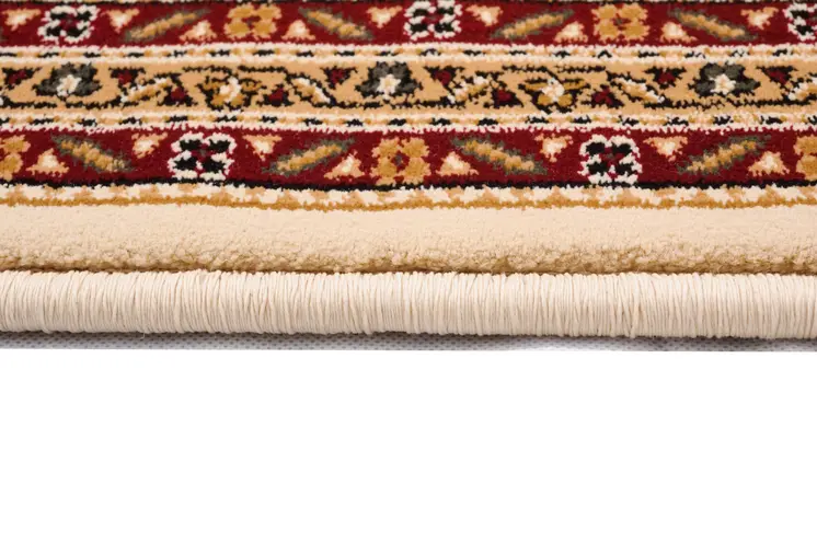 10' Beige And Ivory Oriental Runner Rug