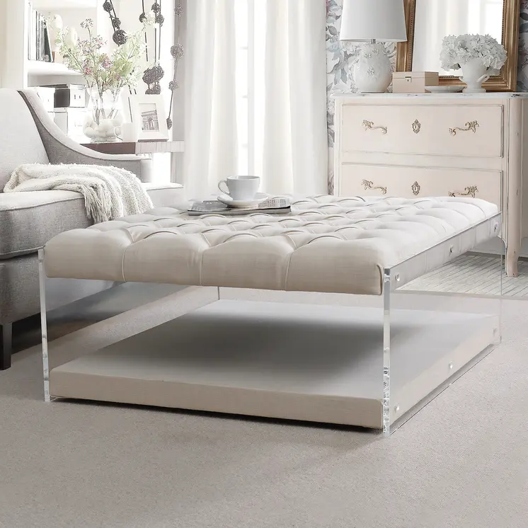 36" White Linen Storage