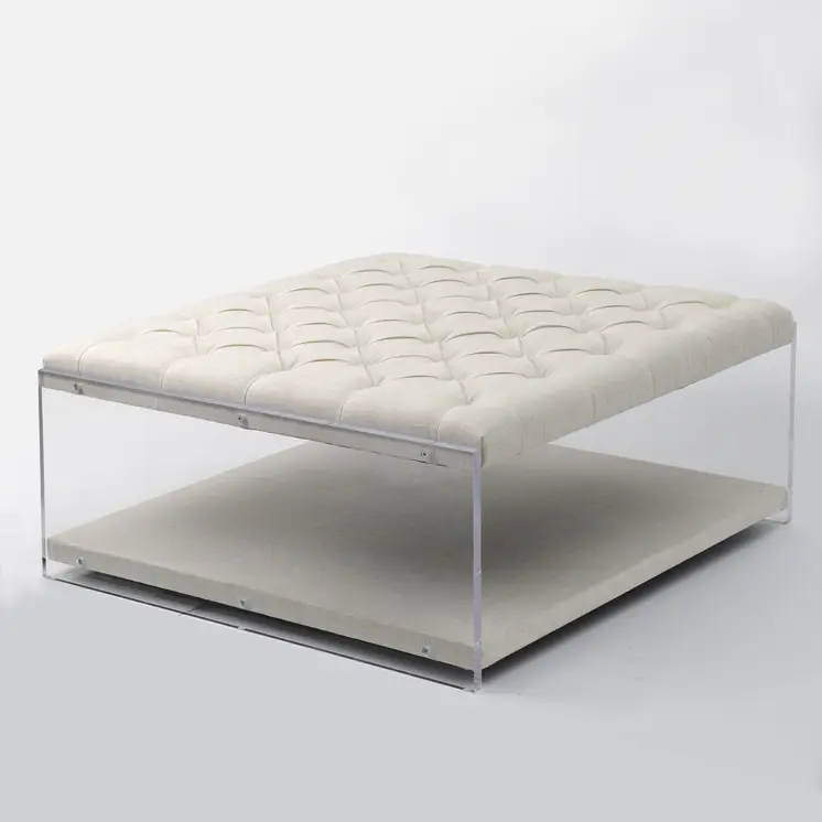 36" White Linen Storage
