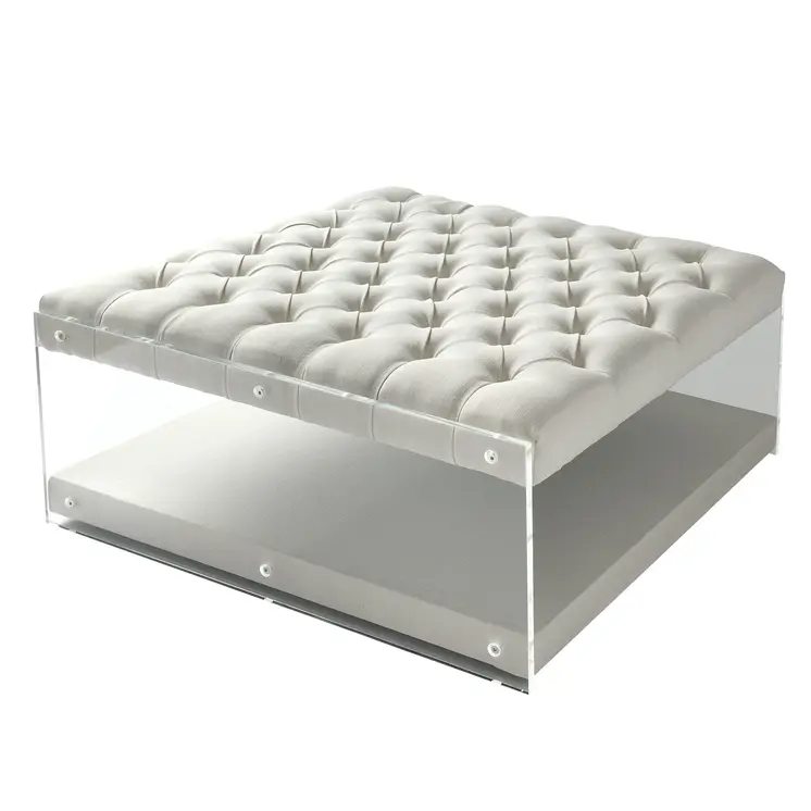 36" White Linen Storage