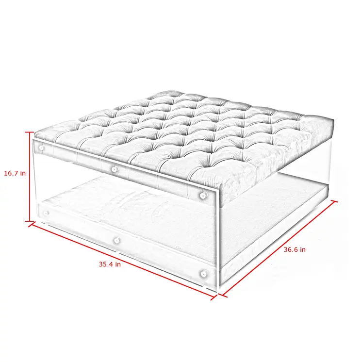 36" White Linen Storage
