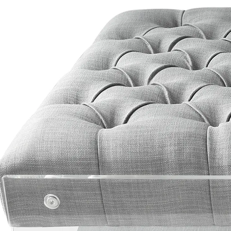 36" Light Gray Linen Storage