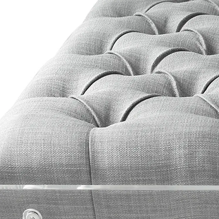 36" Light Gray Linen Storage