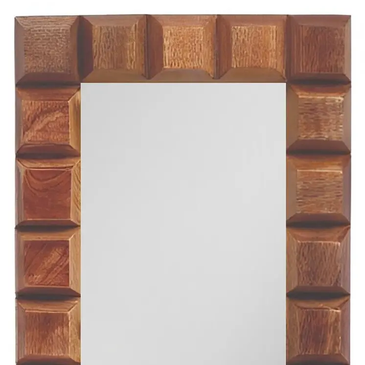 5" x 7" Brown Geometric Wood Tabletop Picture Frame