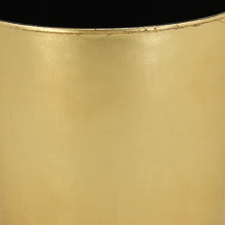 11" Gold Recycled Plastic Indoor Outdoor Round Pot Planter