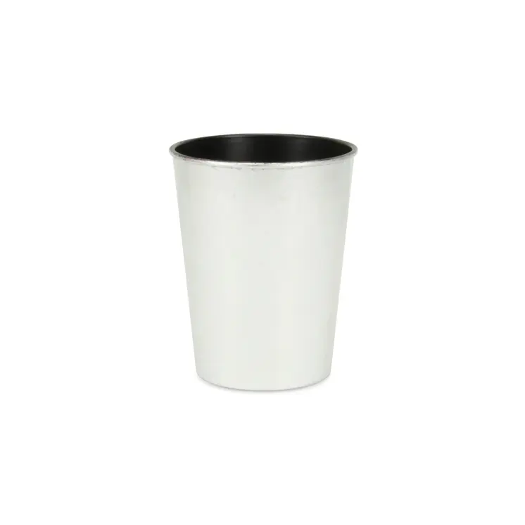 5" Silver Recycled Plastic Indoor Outdoor Round Pot Planter