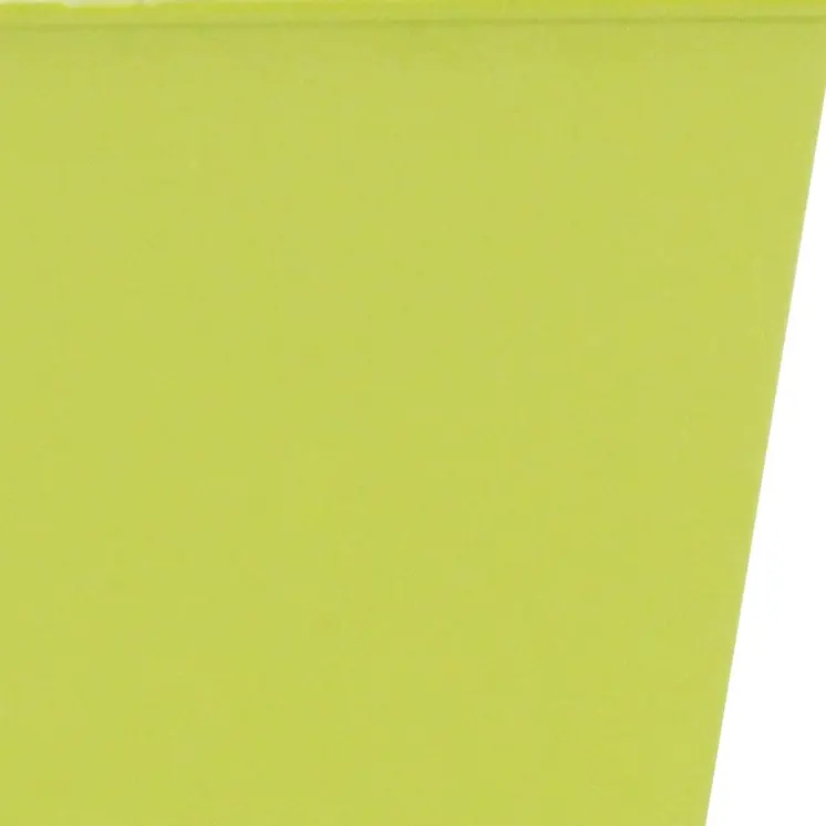 5" Lime Green Recycled Plastic Indoor Outdoor Square Pot Planter