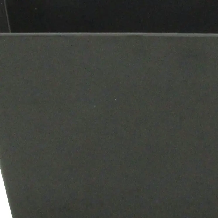 8" Black Recycled Plastic Indoor Outdoor Rectangular Planter Box