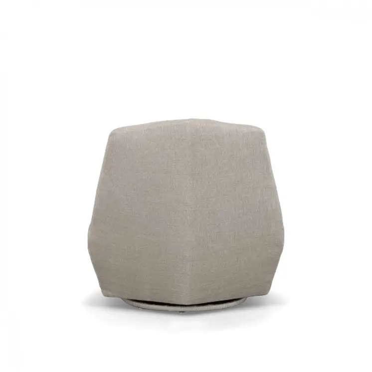 31" Gray Upholstered Lounge Chair