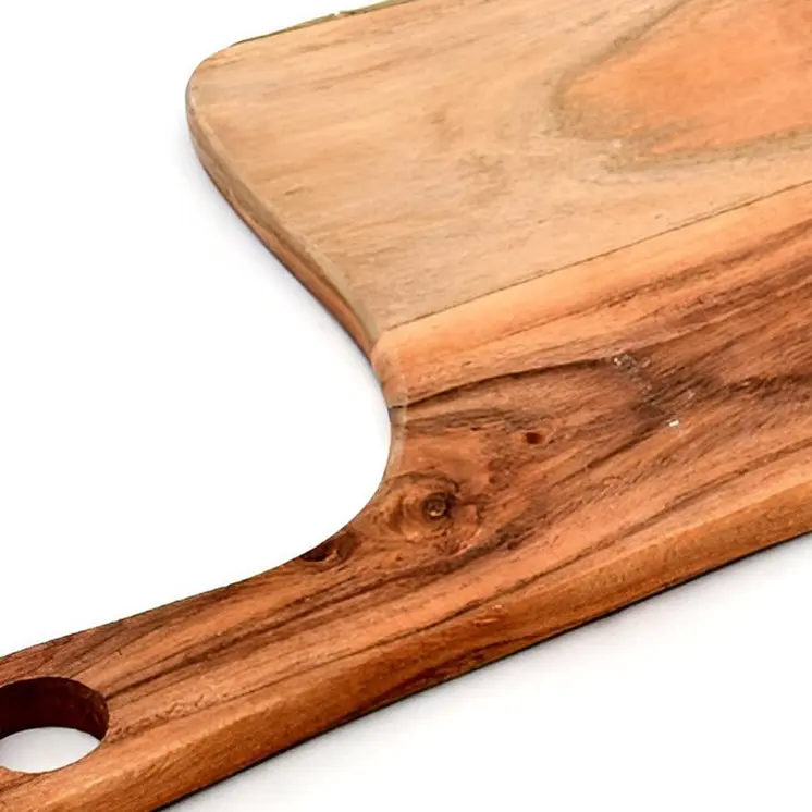 Brown 10" Free Form Solid Wood Cutting Board