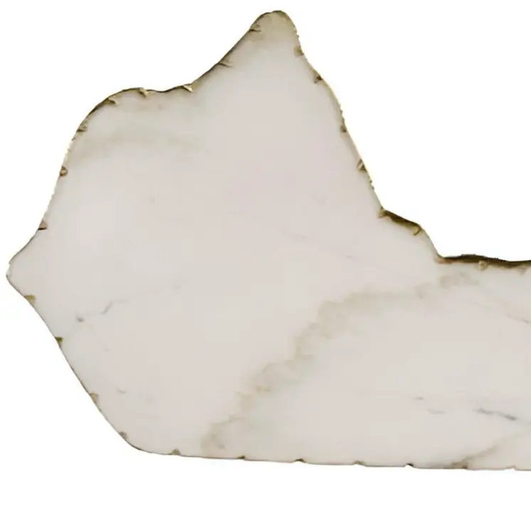 12" White And Gold Marble Kentucky Cheese Board