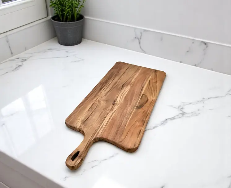 28" Rectangle Solid Wood Cutting Board