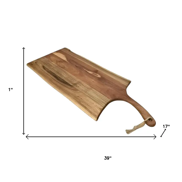 39" Rectangle Solid Wood Cutting Board