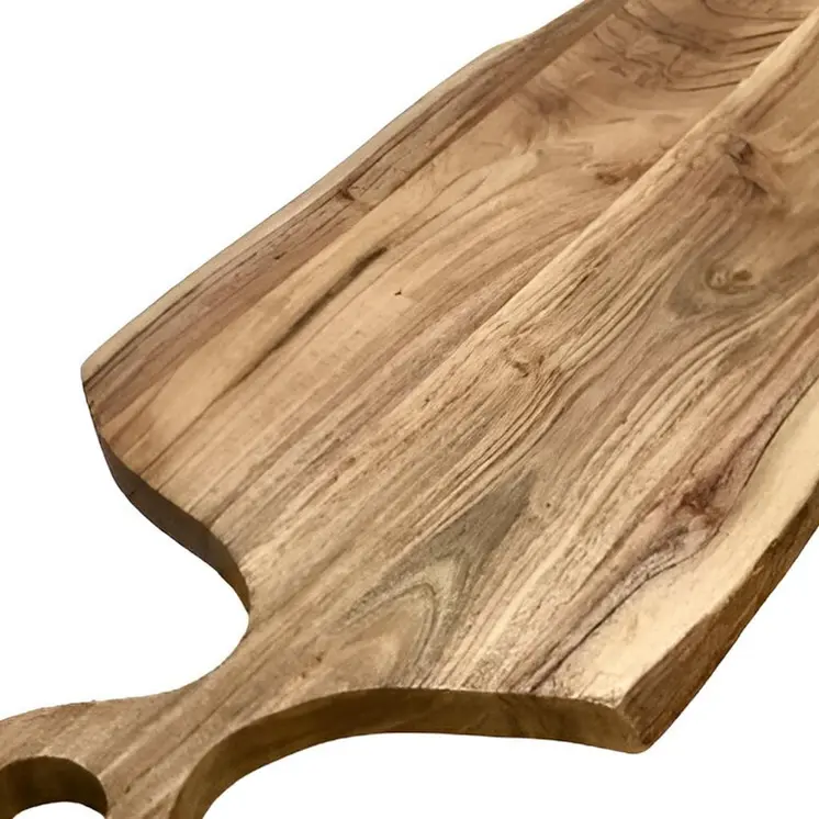 27" Brown Live Edge Solid Wood Cutting Board