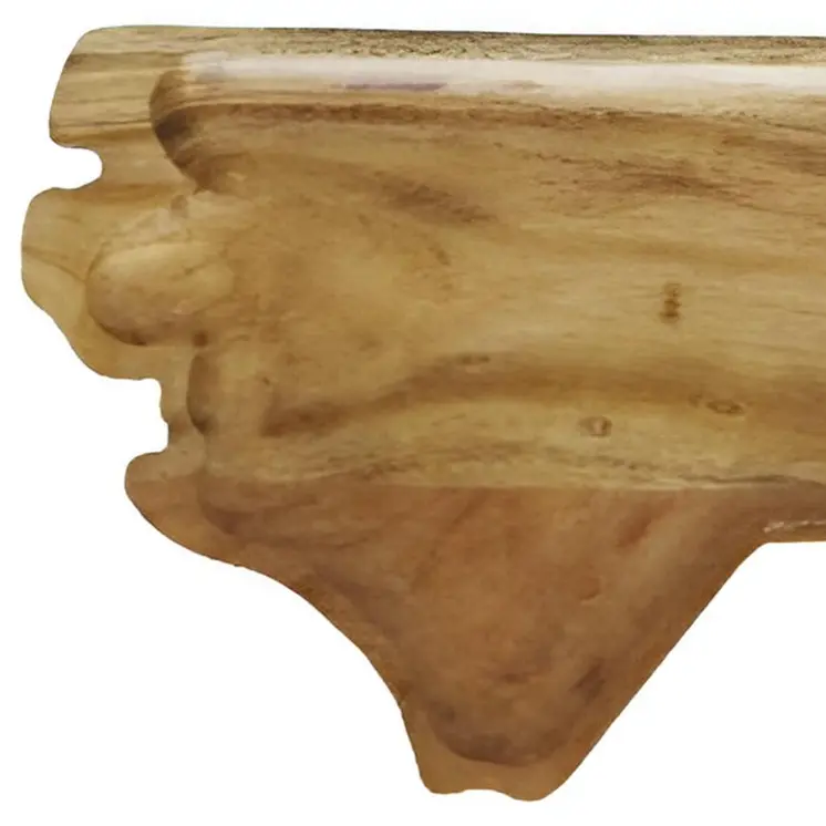 15" Brown Solid Wood North Carolina Cheese Board