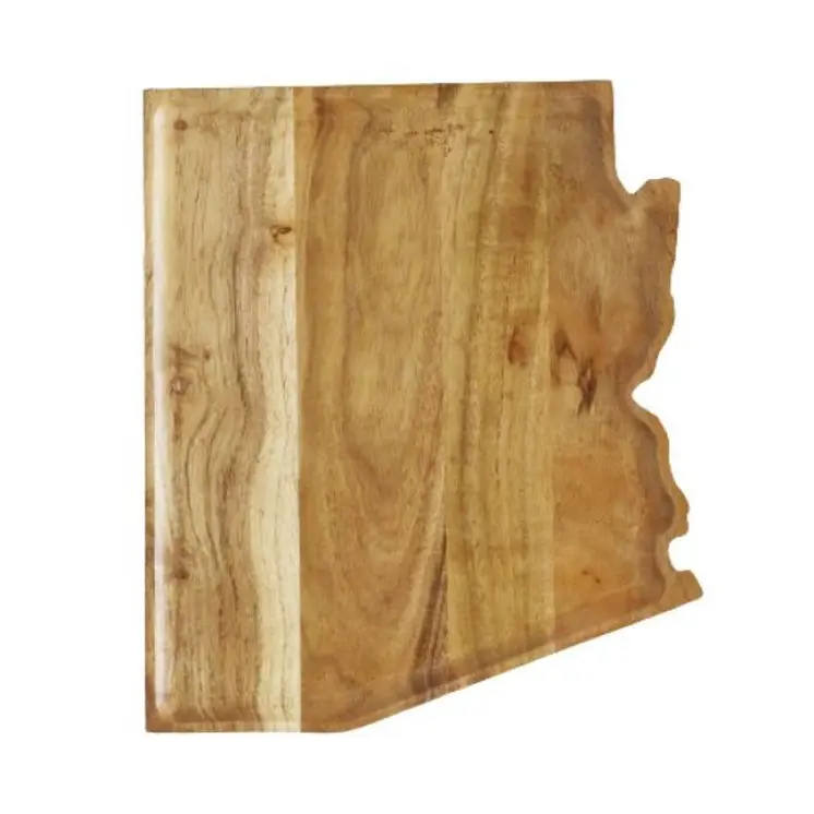 13" Brown Solid Wood Arizona Cheese Board