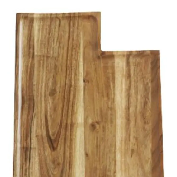 14" Brown Solid Wood Utah Cheese Board