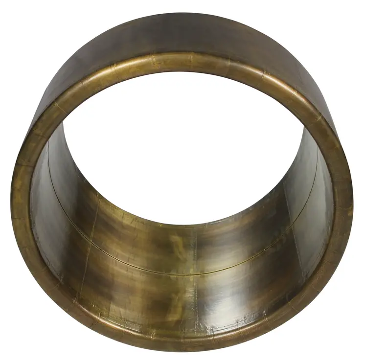 21" Brass Round Metal Framed Accent Mirror