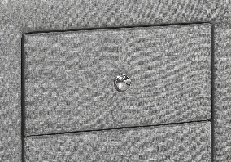 21" Gray Wood Two Drawer Nightstand