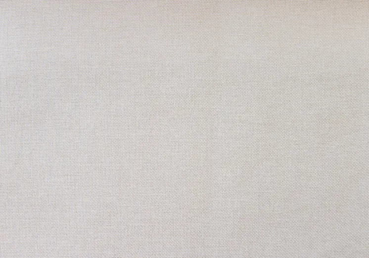 Beige Linen Blend Upholstered Arched Full Headboard With Nail Head Trim