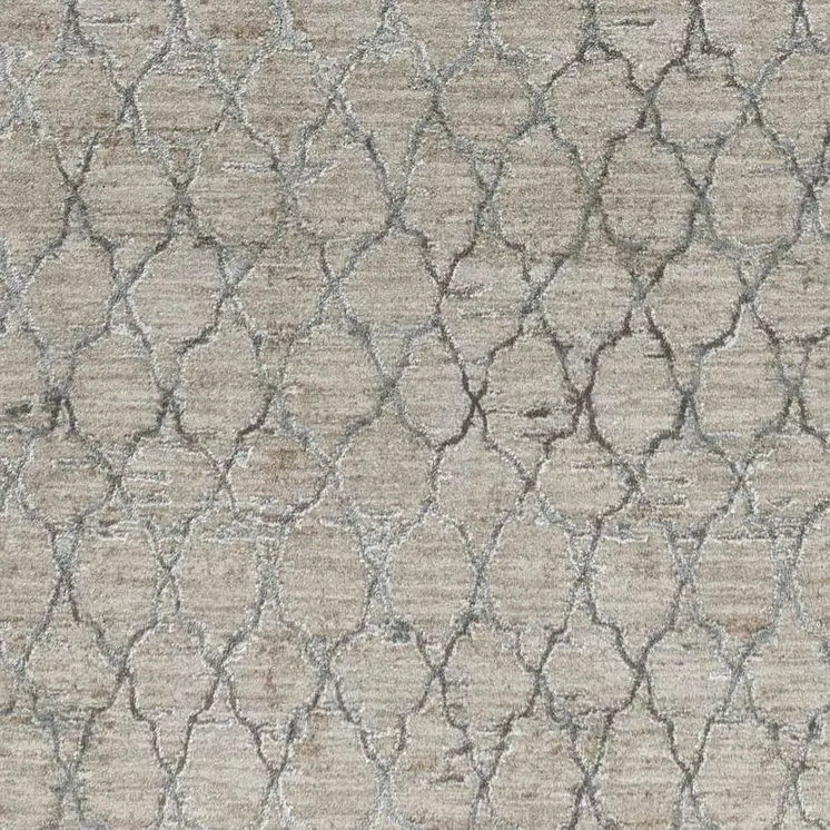 8' X 10' Beige Moroccan Stain Resistant Area Rug