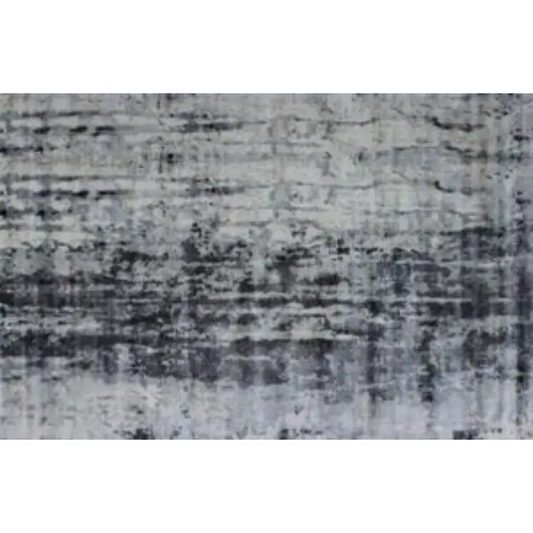 8' X 11' White And Blue Abstract Hand Loomed Area Rug