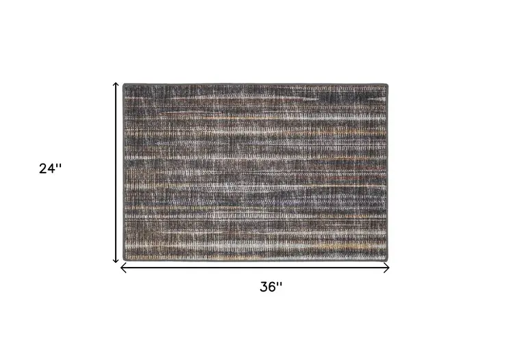 2' X 3' Brown Ombre Tufted Handmade Area Rug