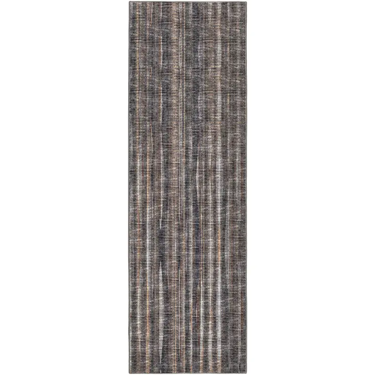 3' X 8' Brown Ombre Tufted Handmade Runner Rug