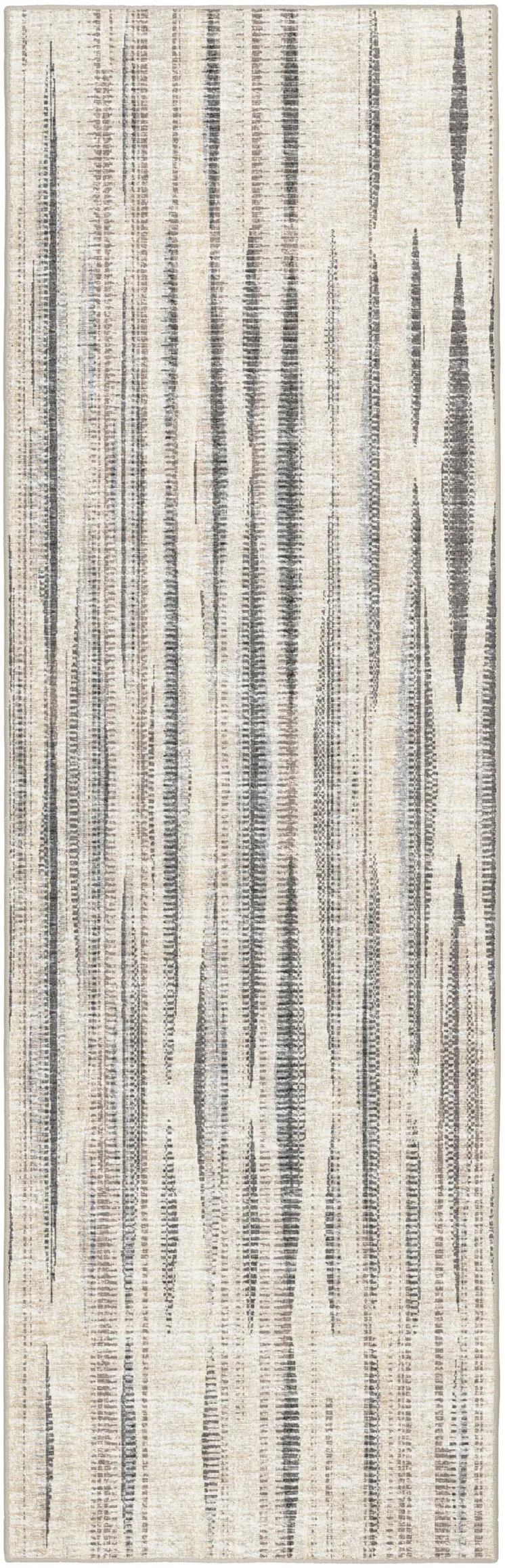 3' X 8' Ivory Ombre Tufted Handmade Runner Rug