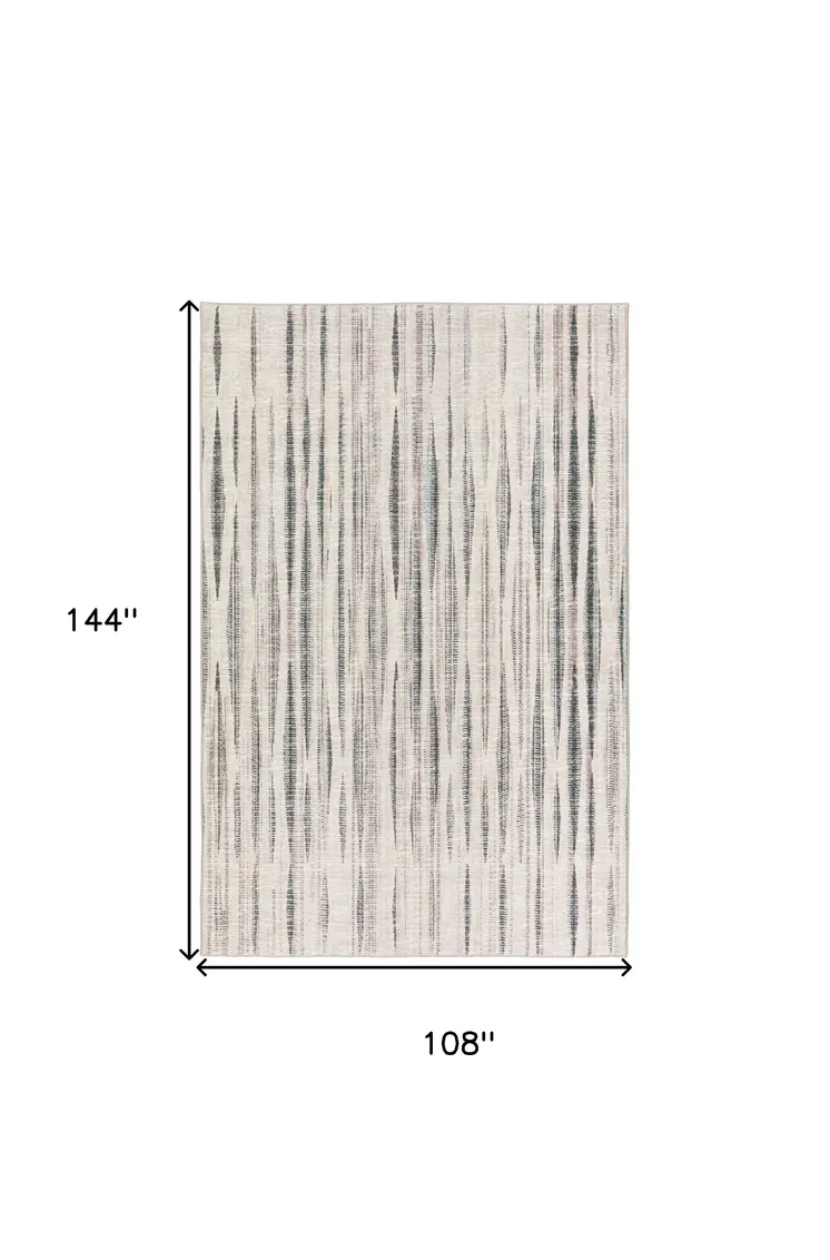 9' X 12' Ivory Ombre Tufted Handmade Area Rug