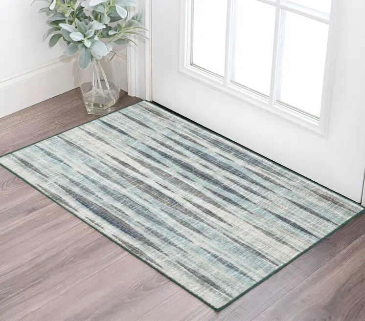 2' X 3' Blue Ombre Tufted Handmade Area Rug