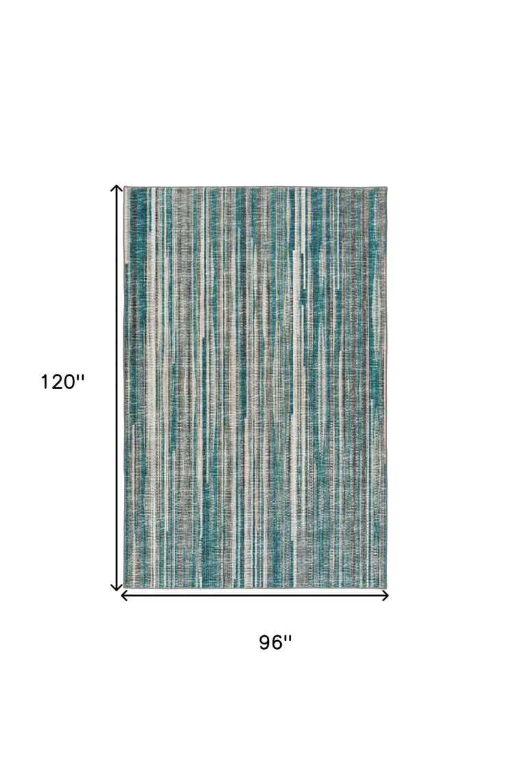 8' X 10' Blue Ombre Tufted Handmade Area Rug