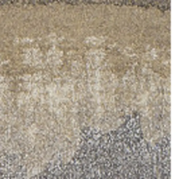 3' X 5' Brown and Ivory Abstract Area Rug