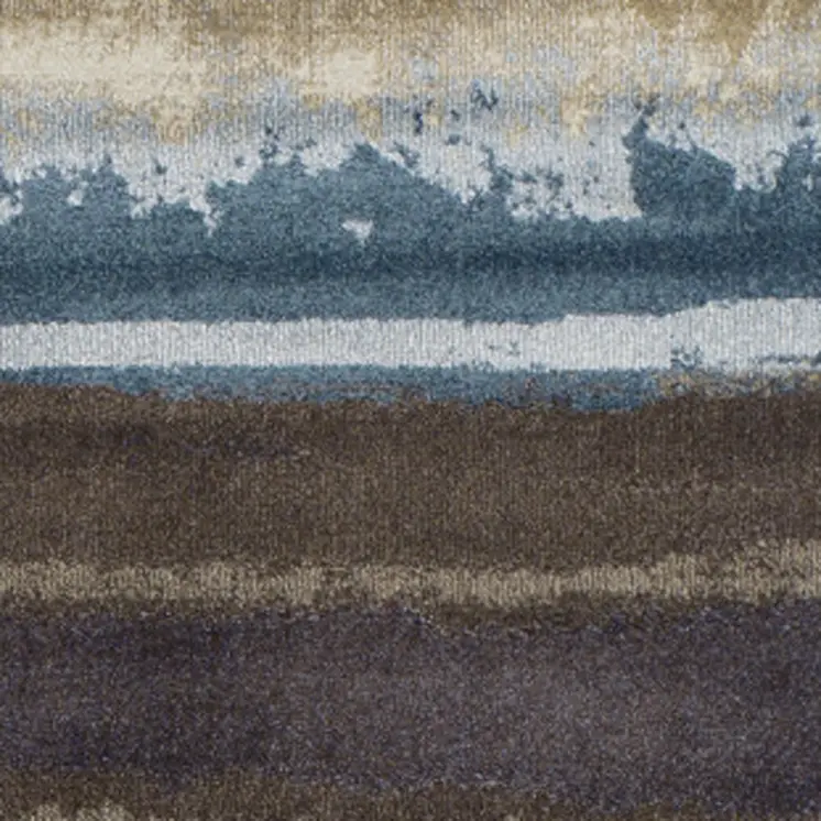 8' X 11' Beige and Brown Abstract Area Rug