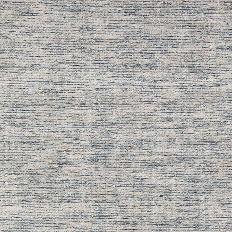 8' X 10' Blue Wool Hand Loomed Handmade Area Rug