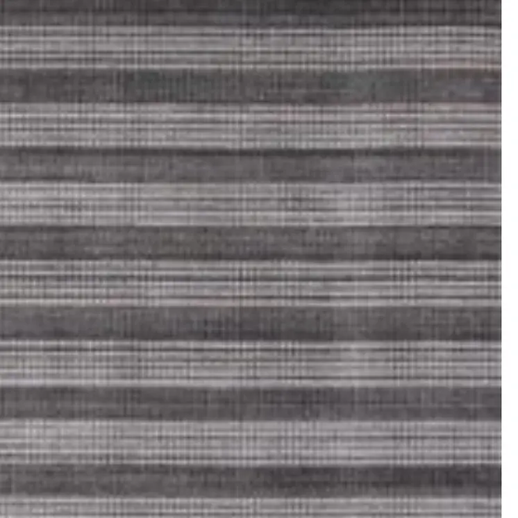 8' X 10' Dark Grey And Whie Hand Loomed Area Rug
