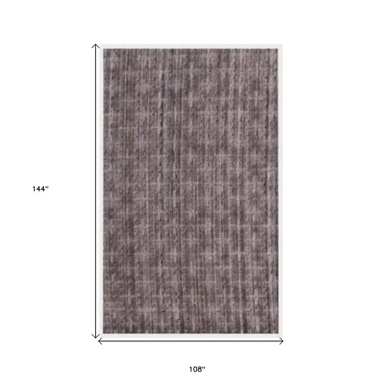 9' X 12' Rust And Tan Medallion Hand Loomed Area Rug