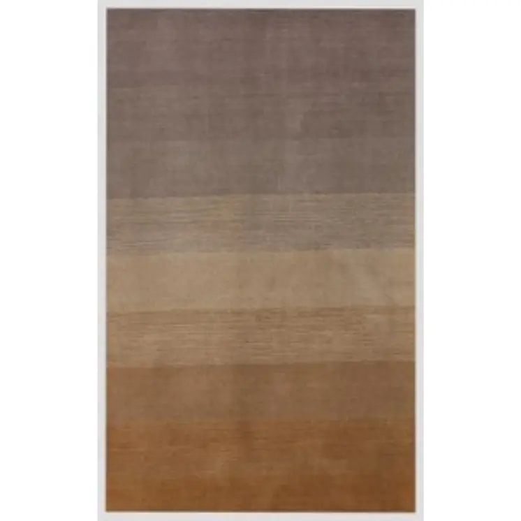 9' X 12' Gold And Rust Hand Loomed Area Rug