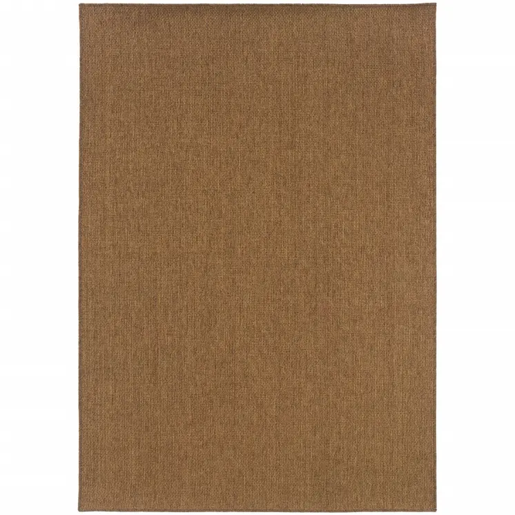 2' X 4' Tan Stain Resistant Indoor Outdoor Area Rug