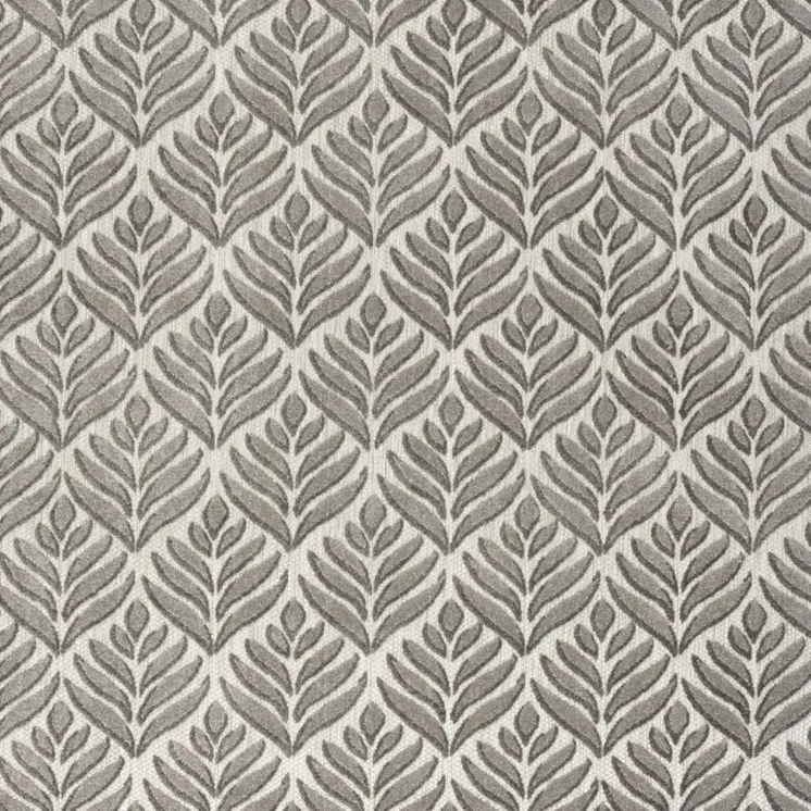 4' X 6' Charcoal Floral Stain Resistant Non Skid Area Rug