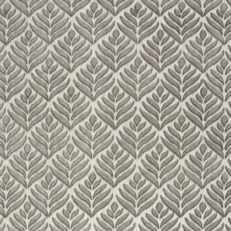 4' X 6' Charcoal Floral Stain Resistant Non Skid Area Rug