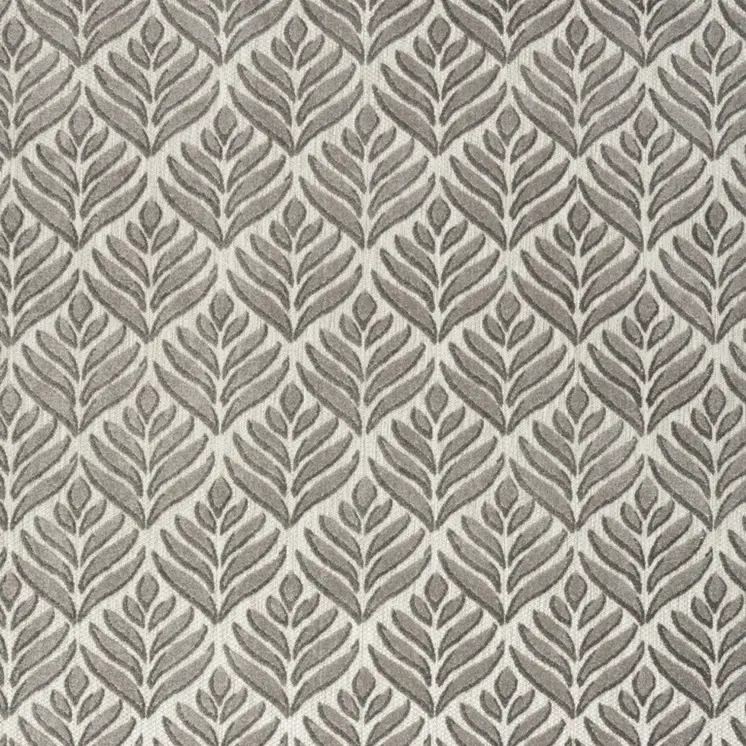 5' X 8' Charcoal Floral Stain Resistant Non Skid Area Rug