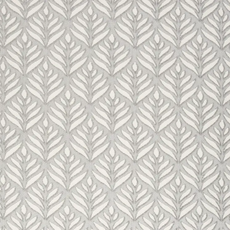 7' X 10' Grey Floral Stain Resistant Non Skid Area Rug