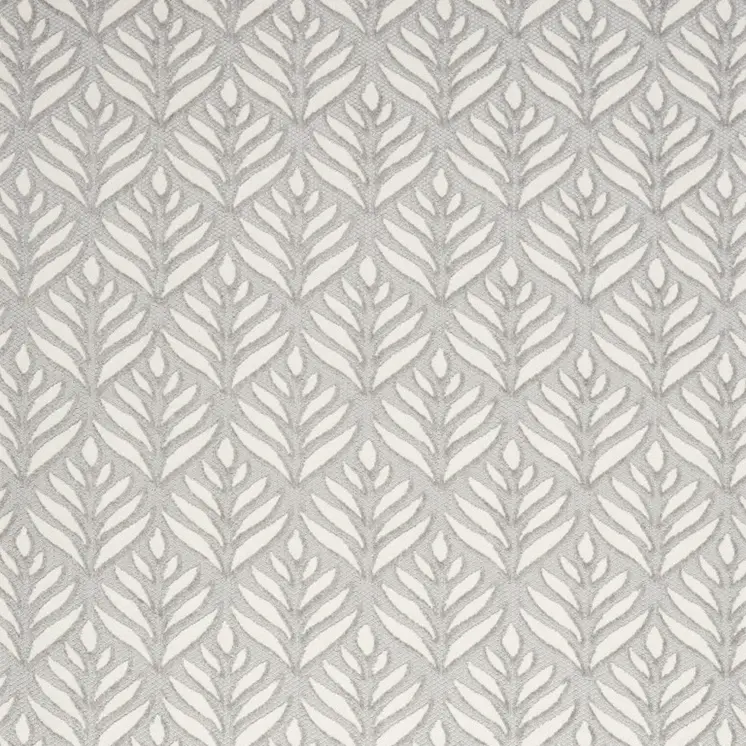 4' X 6' Grey Floral Stain Resistant Non Skid Area Rug