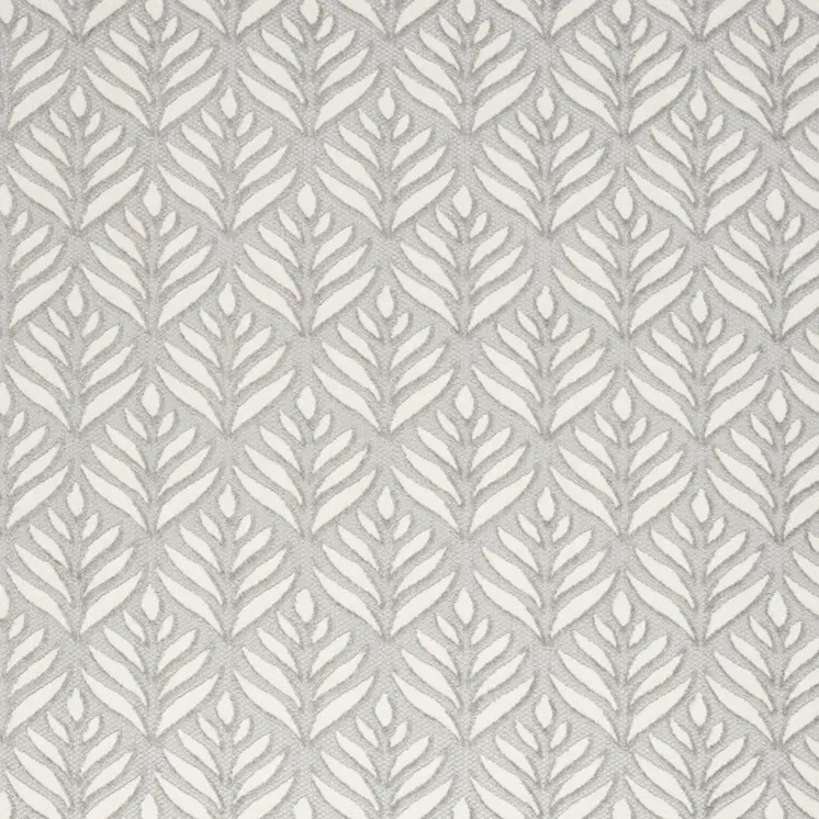 5' X 8' Grey Floral Stain Resistant Non Skid Area Rug