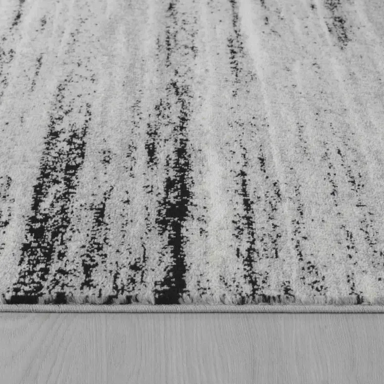4' X 6' Grey Abstract Area Rug